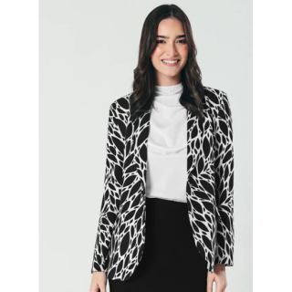 Printed Black And White Trendy Blazer